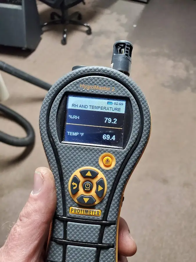 Moisture meter humidity assessment for Fire & Smoke Damage Restoration in Orosi